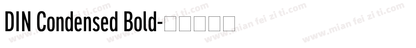 DIN Condensed Bold字体转换
